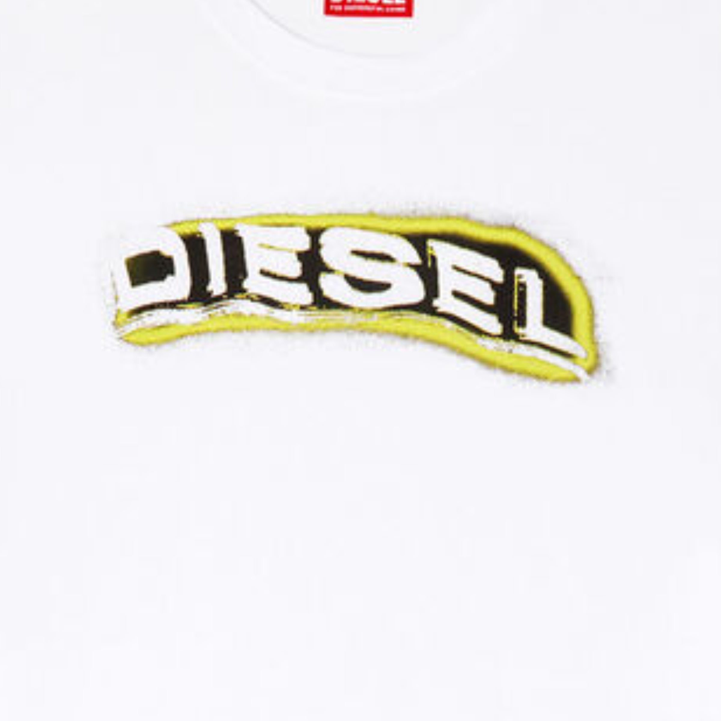 Diesel T-Shirt T-Adjust Logo White